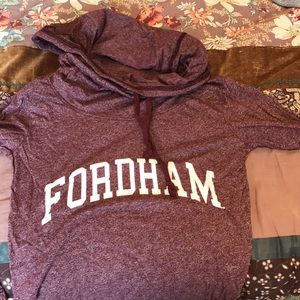 Fordham University cowlneck long sleeve t!